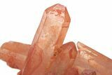 Natural Red Quartz Crystal Cluster - Morocco #219001-1